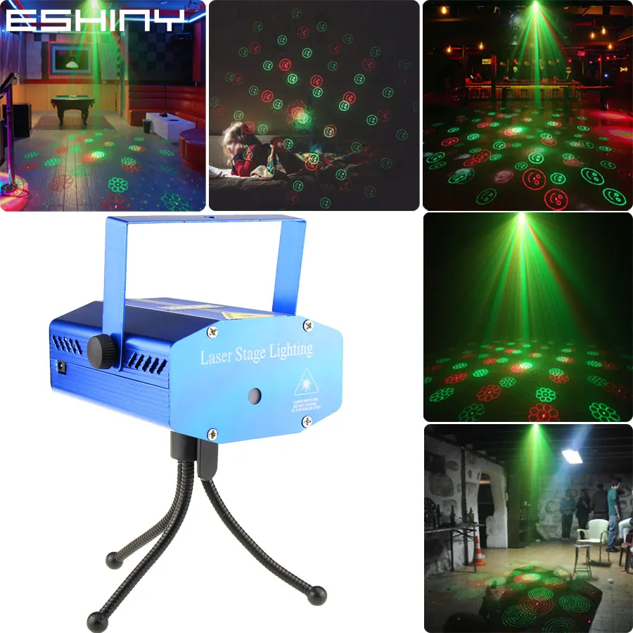 

Mini R&G Laser 24 Xmas Patterns Projector Club Bar Lighting Light Dance Disco Shop Home Party DJ Stage Lights Show Y24D2 Tripod