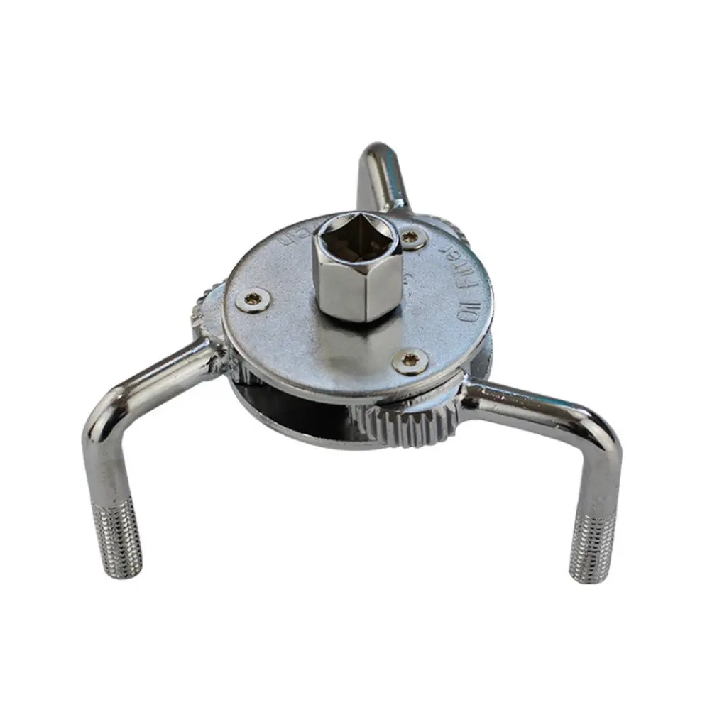 

3-Jaw Design Two Way Handy Auto-Adjustable Oil Filter Tool Wrench Remover Tool 3/8" Square Drive Socket Adaptor Remover Tool