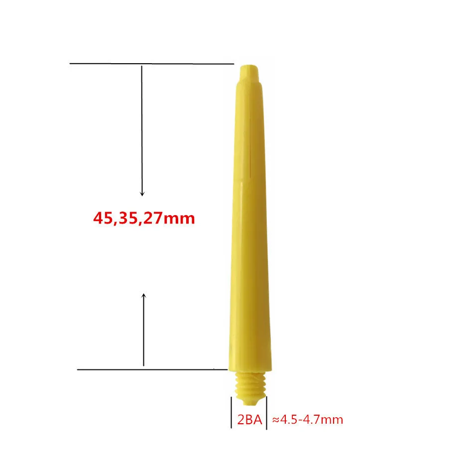 12 шт. Дротика s валы нейлон 2BA 45 мм 35 мм 27 мм дротика вал для профессионального Дротика s пластиковый Дартс Валы аксессуары