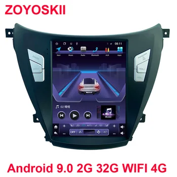 

Android 6.0 9.0 10.4 inch vetical screen car gps multimedia navigation player for Hyundai ELANTRA 2012-2015 carplay Tesla style