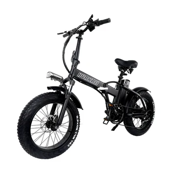 

HuaKaii 20" Fat Tire Folding Electric Bike 500w 48v 15ah e-bike Snow MTB beach cruiser Booster bicycle electric