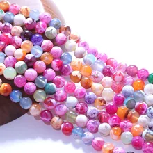 

Natural Stone Jewelry Beads Round Loose Agate Beads For Jewelry Making 6/8/10mm DIY Bracelet Accessories Bridal Jewelry Sets