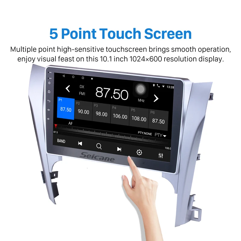 Sale Seicane GPS Multimedia Player Android 9.0 HD 10.1" Car Stereo 8 Core For Toyota CAMRY 2015 Head Unit 3G Wifi 1+16G Support RDS 2