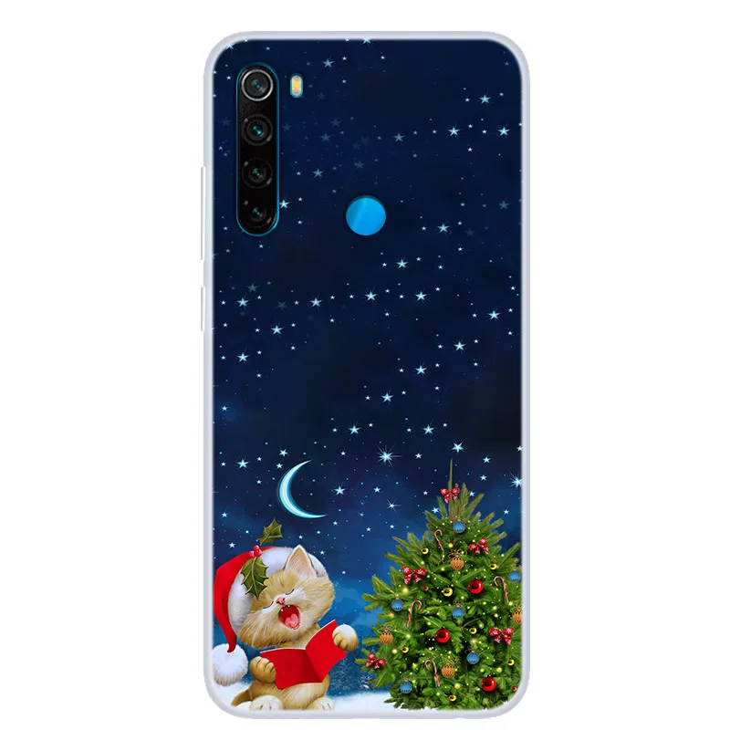 xiaomi leather case cover Redmi Note 8 T Ốp Lưng Giáng Sinh Ốp Lưng Silicone Funda Cho Xiaomi Mi 9T Note 10 Poco F2 Pro f1 Redmi 8A Redmi Note 7 8 Pro xiaomi leather case card Cases For Xiaomi