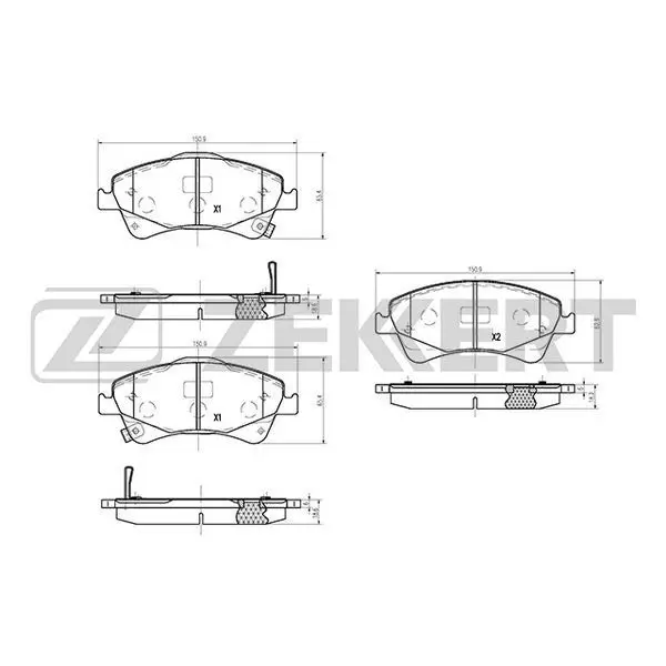 Колодки торм. диск. перед Toyota Avensis(T270) 09- Corolla(E1