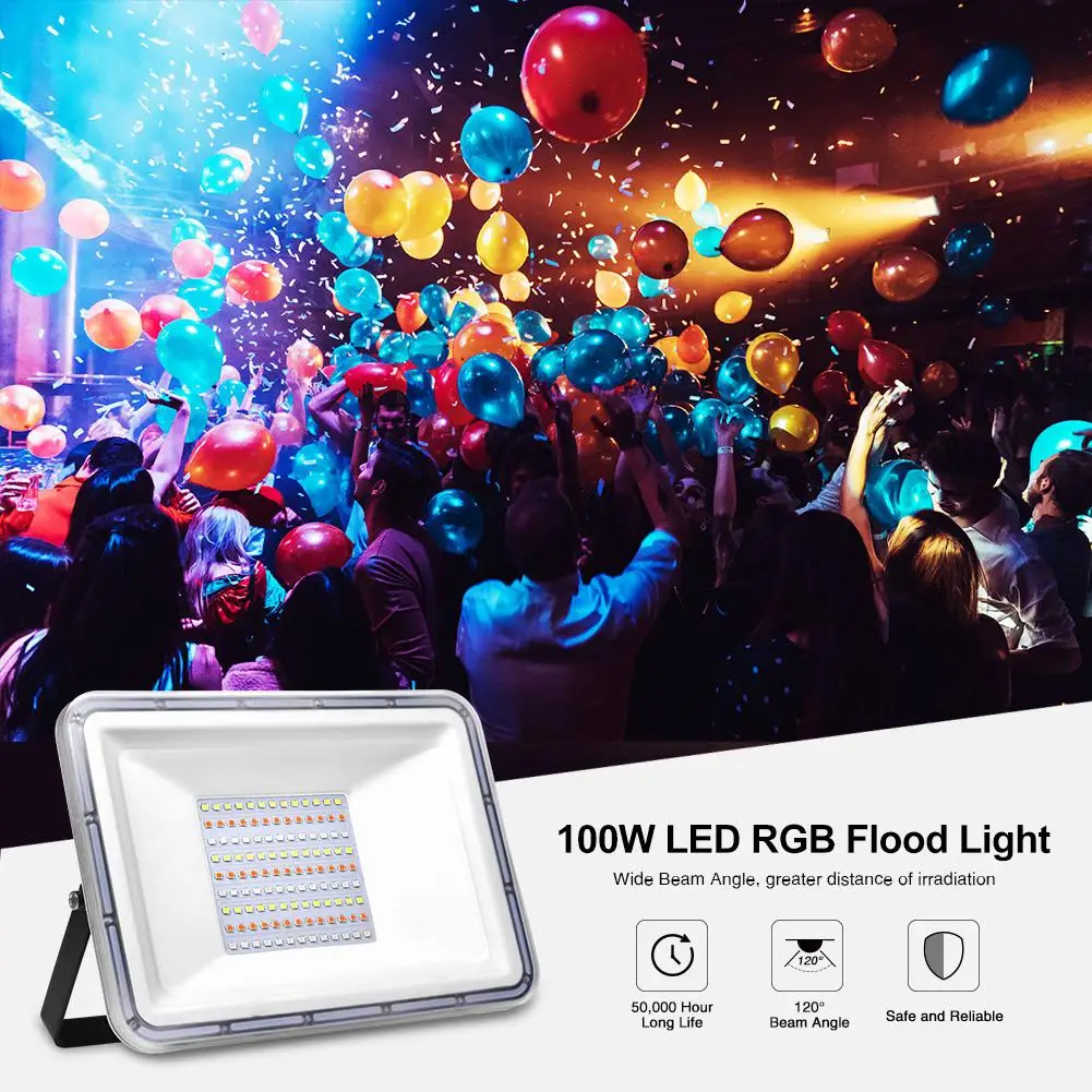 Светодиодный точечный светильник на открытом воздухе RGB прожектор 30 W/50 W/100 W AC110V