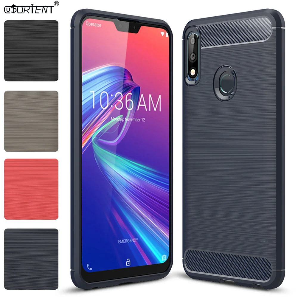 Мягкий силиконовый чехол бампер из углеродного волокна для ASUS ZenFone Max Pro M2 ZB631KL ZB631