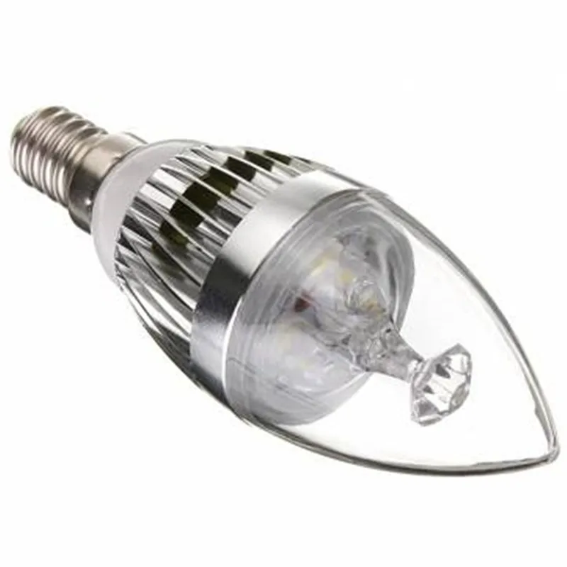 Светодиодная лампа-Свеча 9 Вт/12 Вт/15 Вт AC110V/220V E14 Серебристая/Золотистая лампа |