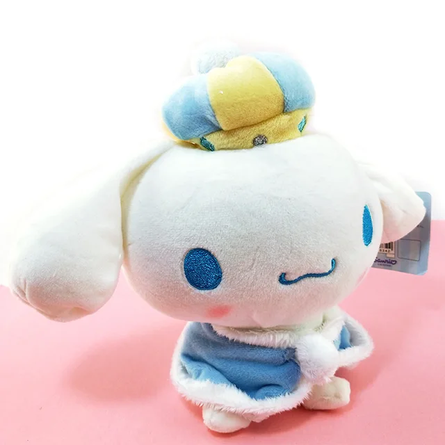 Cinnamoroll Dog With Crown Mantle Plush Toys Kawaii Store