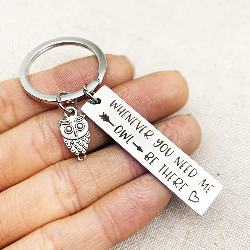 Owl Keychain BFF Friendship Whenever You Need Me Be There Sympathy Gift Stay Strong | Украшения и аксессуары