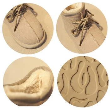 

Soft Kids Shoes Winter Girls Boots Plush Genuine Leather Snow Boots for Boys Quality Children Sneakers Boys Boats