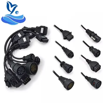 

Truck Cable 8PCS Full Set Cables for Truck Diagnostic OBD2 Connector Adapter