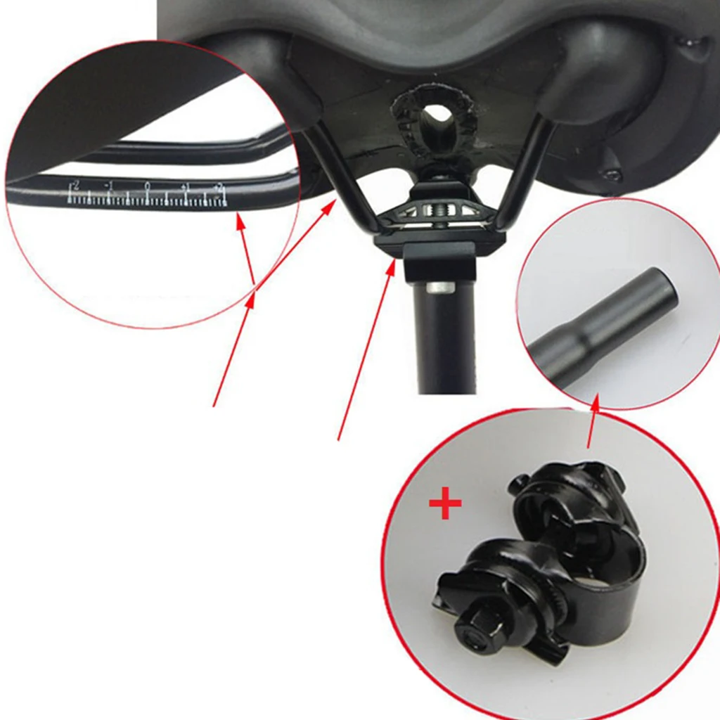 PU Leather Bike Saddle Comfort Foam Padded Bicycle Seat Hollow Vented Seats Pad for Mountain Road Bikes Folding Bikes City Bike