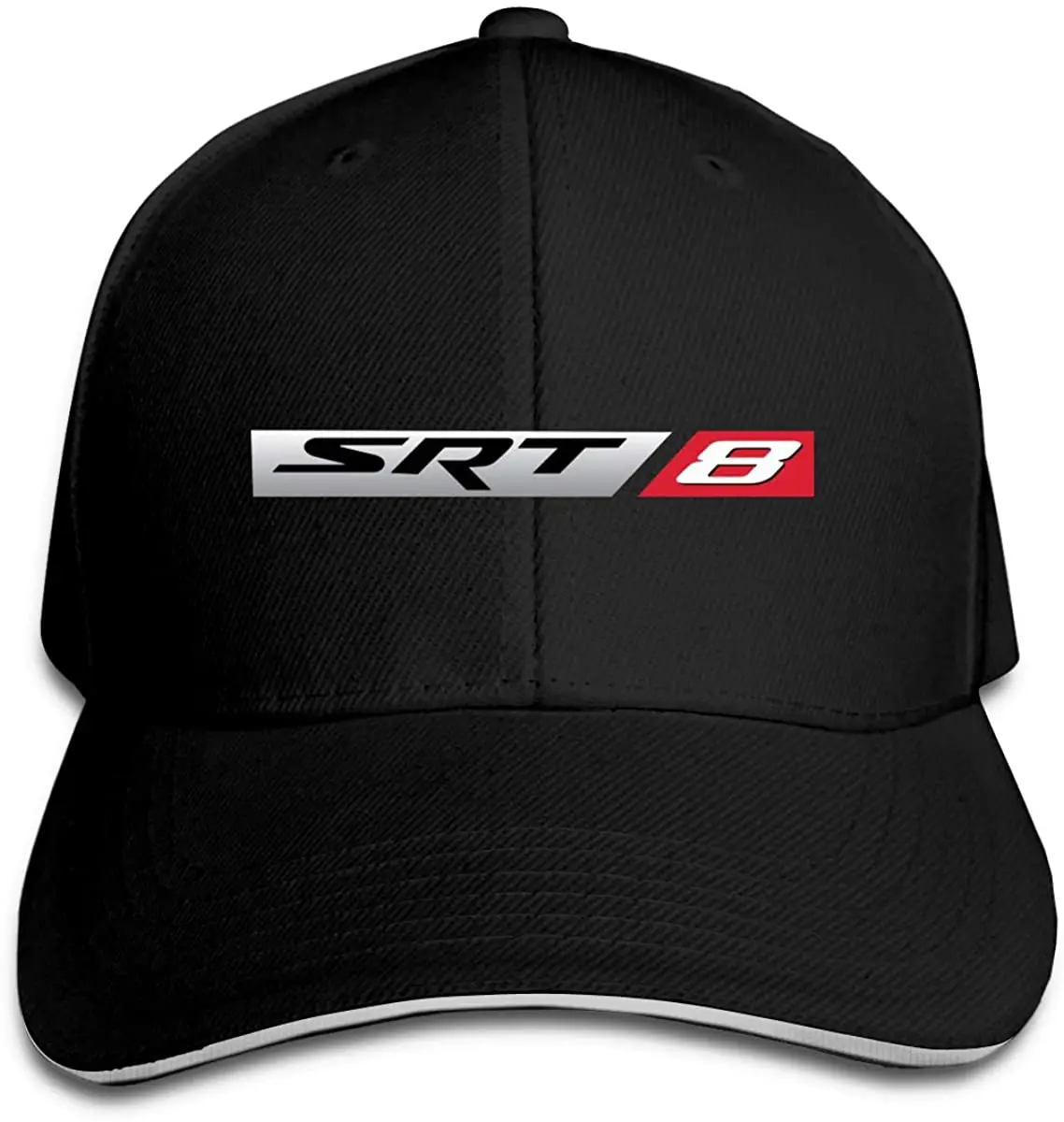 

Muscle-Car-SRT8 Hip Hop Baseball Cap Golf Trucker Baseball Cap Adjustable Peaked Sandwich Hat Black