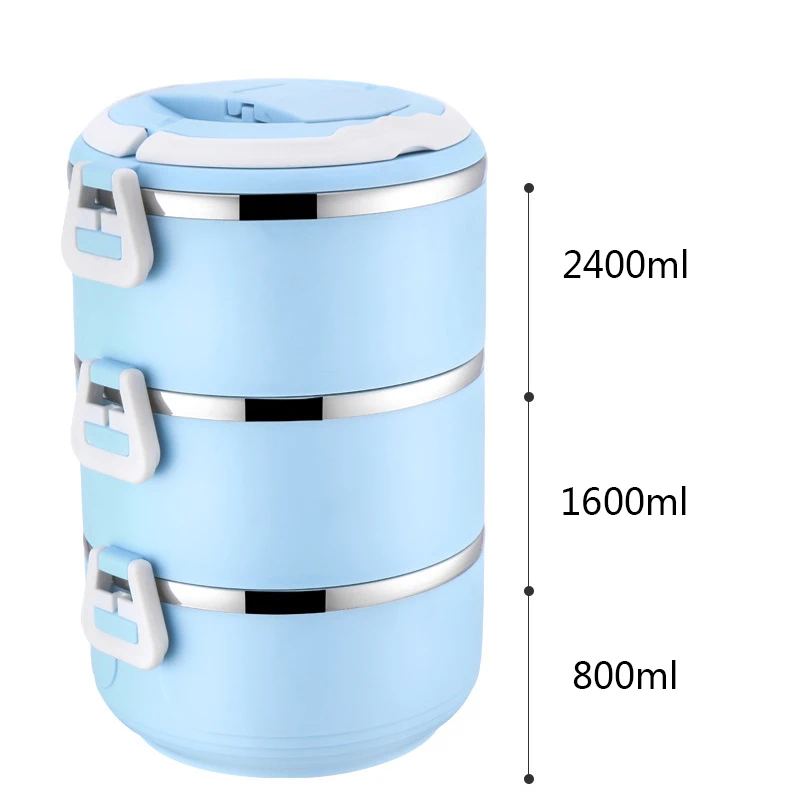 Creative Thermal Insulation Lunch Box Stainless Steel Sealed Bento Box Practical Food Containers Kitchen Dinnerware Supplies