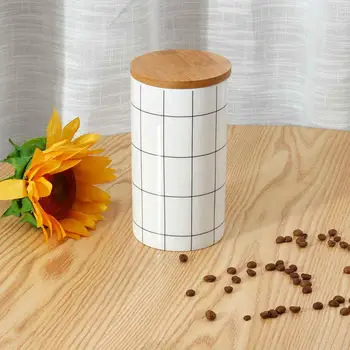 

Creative kitchen storage bottle with lid spice jar multigrain sugar tea coffee container storage storage tank