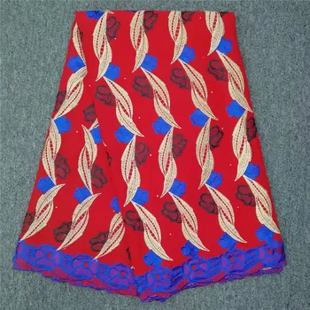 

Best price african lace fabric 2019 high quality lace french mesh fabric beaded stones nigerian swiss lace fabrics for dress