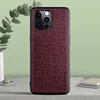 Fashion Real Fabric Case for iPhone 12 Mini SE 2022 11 Pro Max 7 Plus 8 6 6S X XR XS Max Soft TPU & Hard PC coque fundas covers ► Photo 2/6