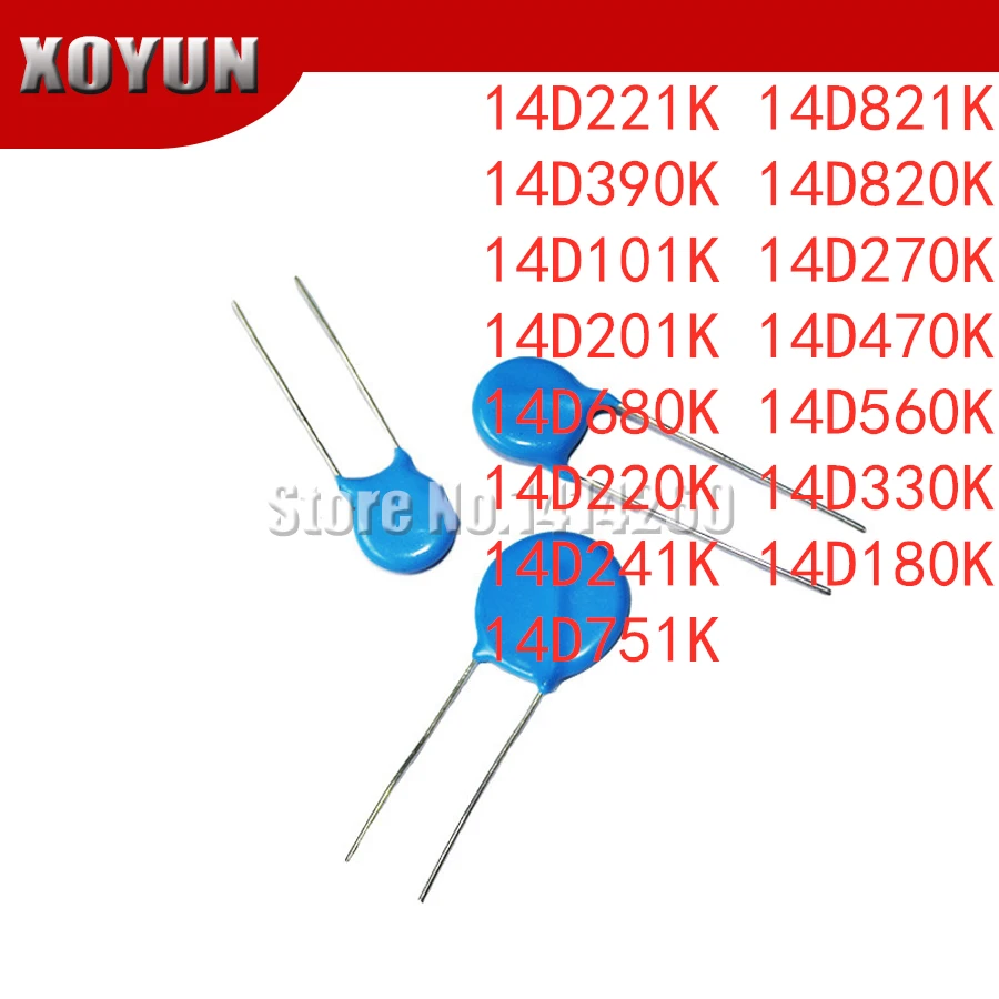 10-Uds-14D221K-14D821K-14D390K-14D820K-14D101K-14D270K-14D201K-14D470K ...