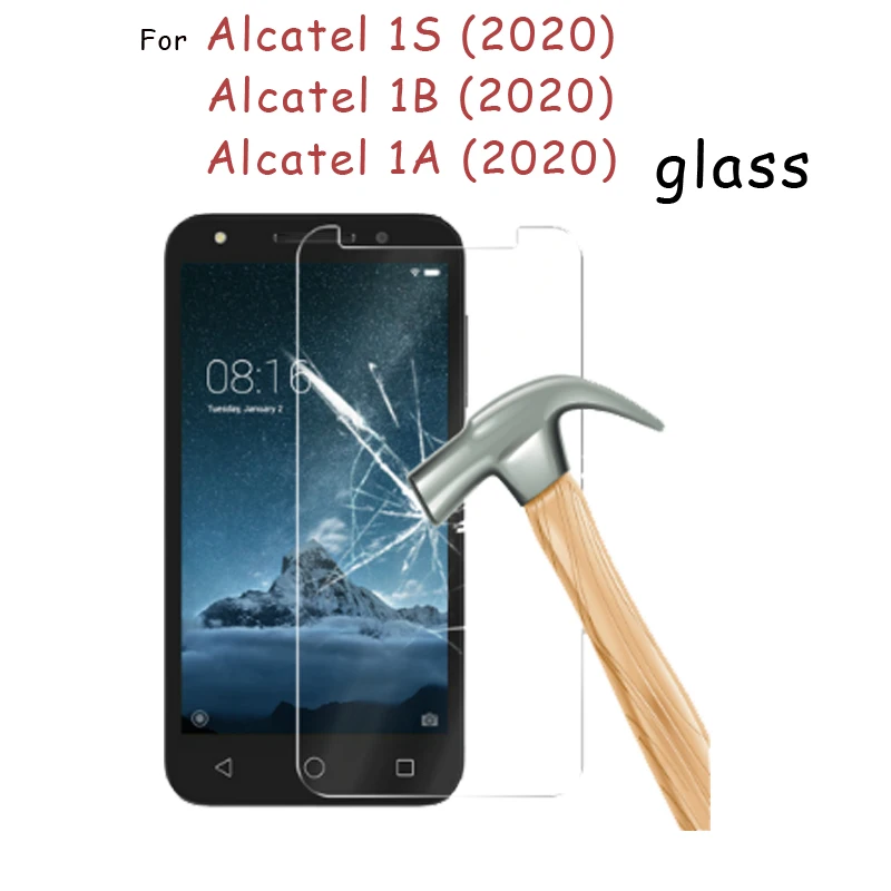 Glass For Alcatel 1A 1B 2020 Tempered Protective Film Explosion-proof Screen Protector 1S Cover | Мобильные телефоны и