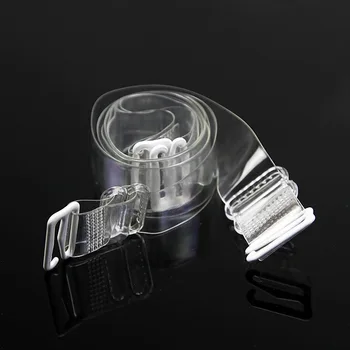 

3Pairs=6Pcs Plastic Buckle Bra Straps Belt Women's Elastic Transparent Silicone Adjustable Invisible Intimates Women Accessories