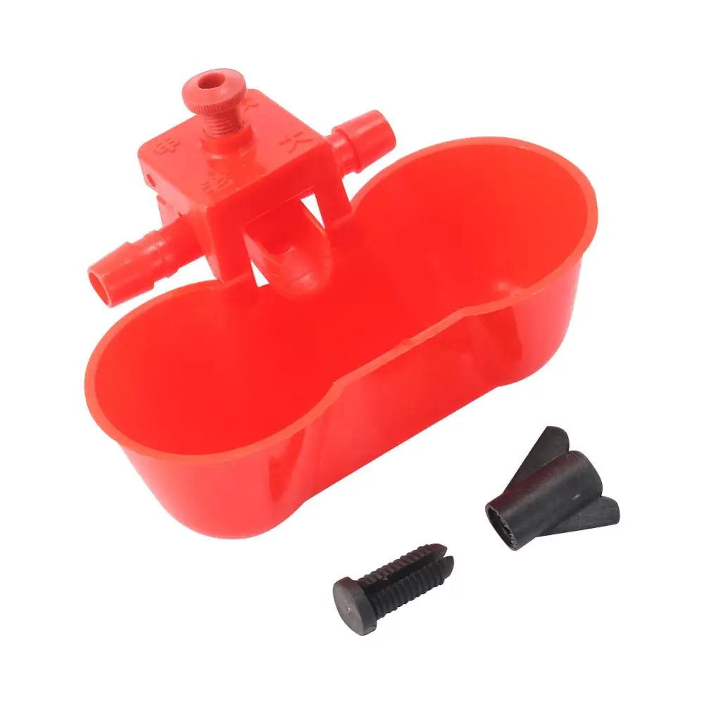 Bird Water Drinker Bird Dringking Bowls Water Drinker Pigeon Quail Automatic Chicken Drinking double Cups Screws Bird Feeder Tools 5 Pcs