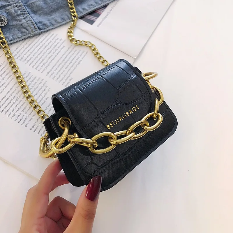 

Stone Pattern New Style Hand Mini Small Bag 2019 Popular Single-shoulder Bag for Women Korean-style Fashion Oblique Bag Women's