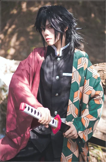 Аниме «Demon Slayer: Kimetsu no Yaiba» косплей костюм Cos Tomioka Giyuu косплей на Хэллоуин вечерние костюмы высокого качества для мужчин/женщин
