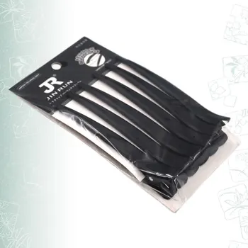 

6pcs Hairdressing Clips Haircut Separate Plastic Clips Home Supplies Hairpin Tools Haircut Tools for Store Salon (Black)