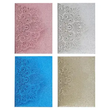 

10pcs Bride and Groom Hollow Wedding Party Invitations Card Delicate Carved Lace Romantic Greeting Cards