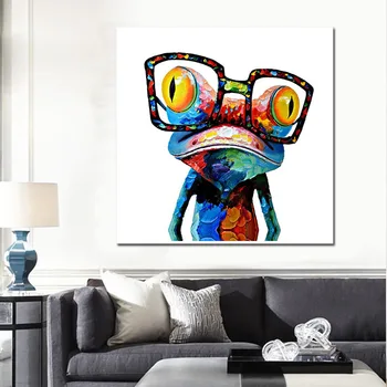 

Modern Diy Frame frog Kit Coloring Oil Painting on Canvas Posters and Prints Cuadros Wall Art Pictures For Living Room