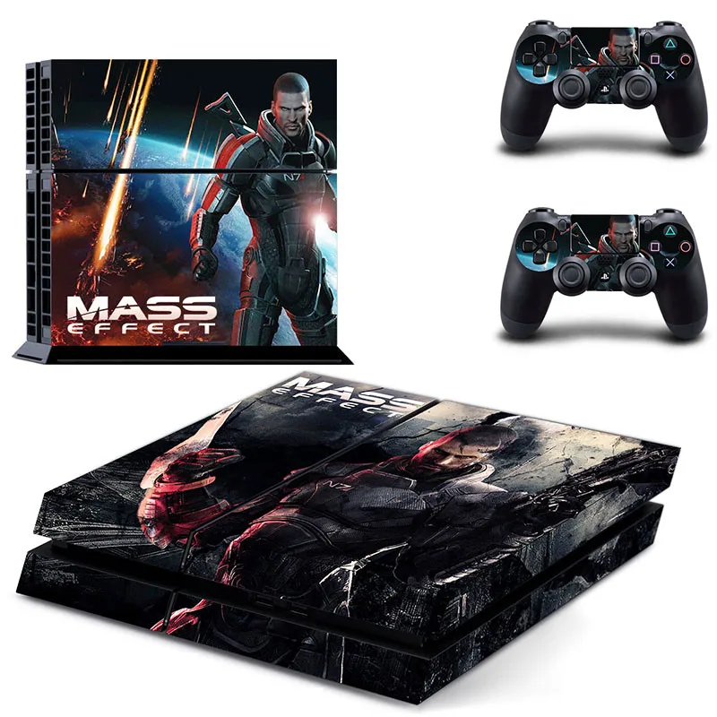 Mass Effect PS4 кожи PS 4 стикер Play station 4 наклейки s наклейки Pegatinas Adesivo для консоли playstation 4 и 2 контроллера