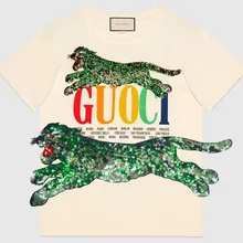 Аксессуары для одежды вышивка наклейки Кружева г Леопард Тигр Блестки Ткань футболка tide