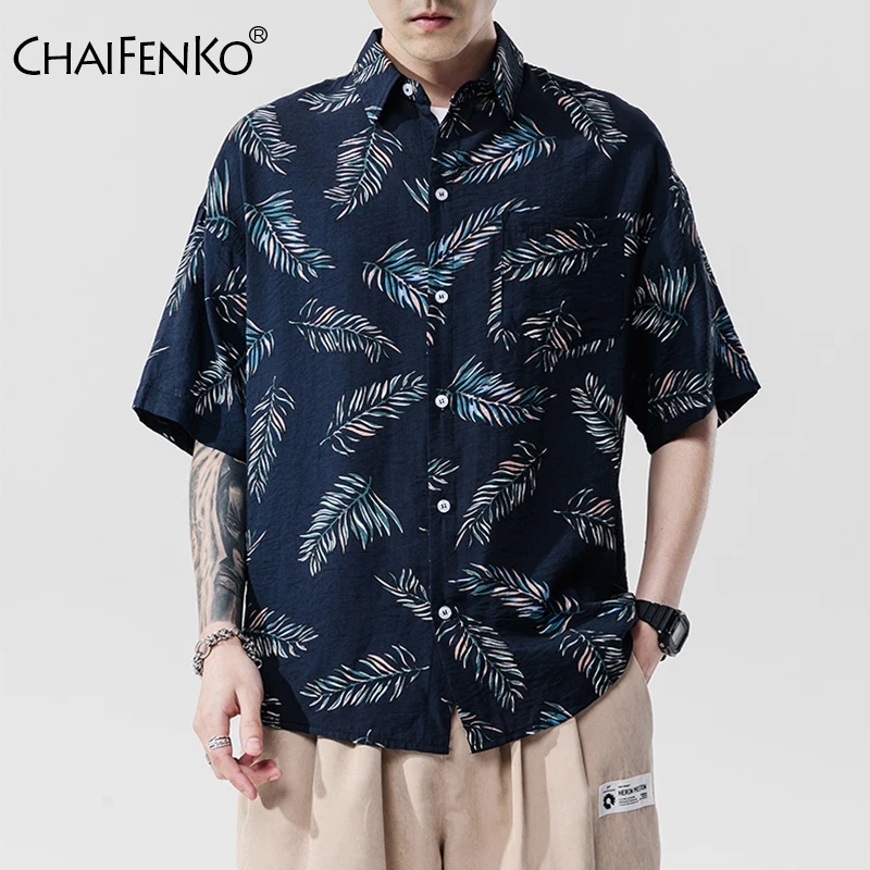 CHAIFENKO 2020 новые горячие летние праздничные модные рубашки с коротким рукавом