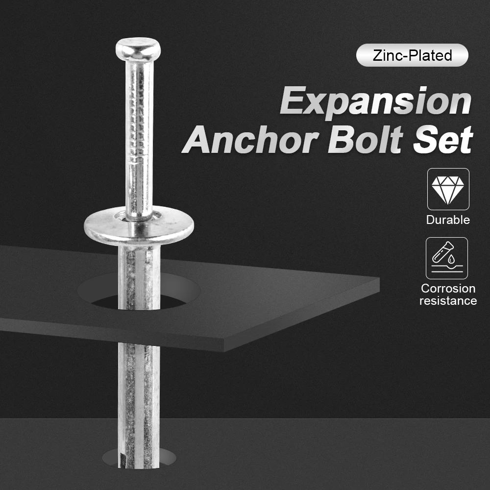 Hammer Drive Anchor Set Zinc Alloy Concrete Anchor M6 Nail-in Anchors for  Block and Brick 35/50pcs - AliExpress