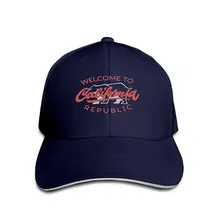 Ковбойская шляпа модная Бейсбол Кепки для Для мужчин и Для женщин Винтаж Калифорнийская Республика каллиграфические рукописный приложение appare военно-морской флот