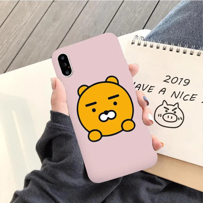 Мягкий силиконовый чехол для телефона Jamular kakao с мультяшным рисунком для IPhone 11 Pro Max X XS Max XR 6 7 8 Plus, милый чехол для телефона с какао