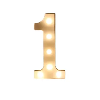 

Simple Digital Lamp Lights Plastic Decorative Modeling Lights Wedding Birthday Love Luminous Night Light