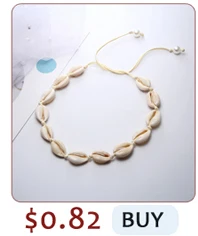 Bohemian Gold Seashell White Rope Necklace Natural Shell Choker Women Best Friend Collares Necklaces Gift Jewelry schelpen ket