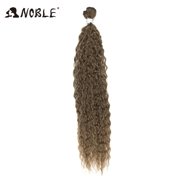 Noble Kinky Curly Ombre hair bundles Synthetic hair  Super Long Curl 1 Pcs 28