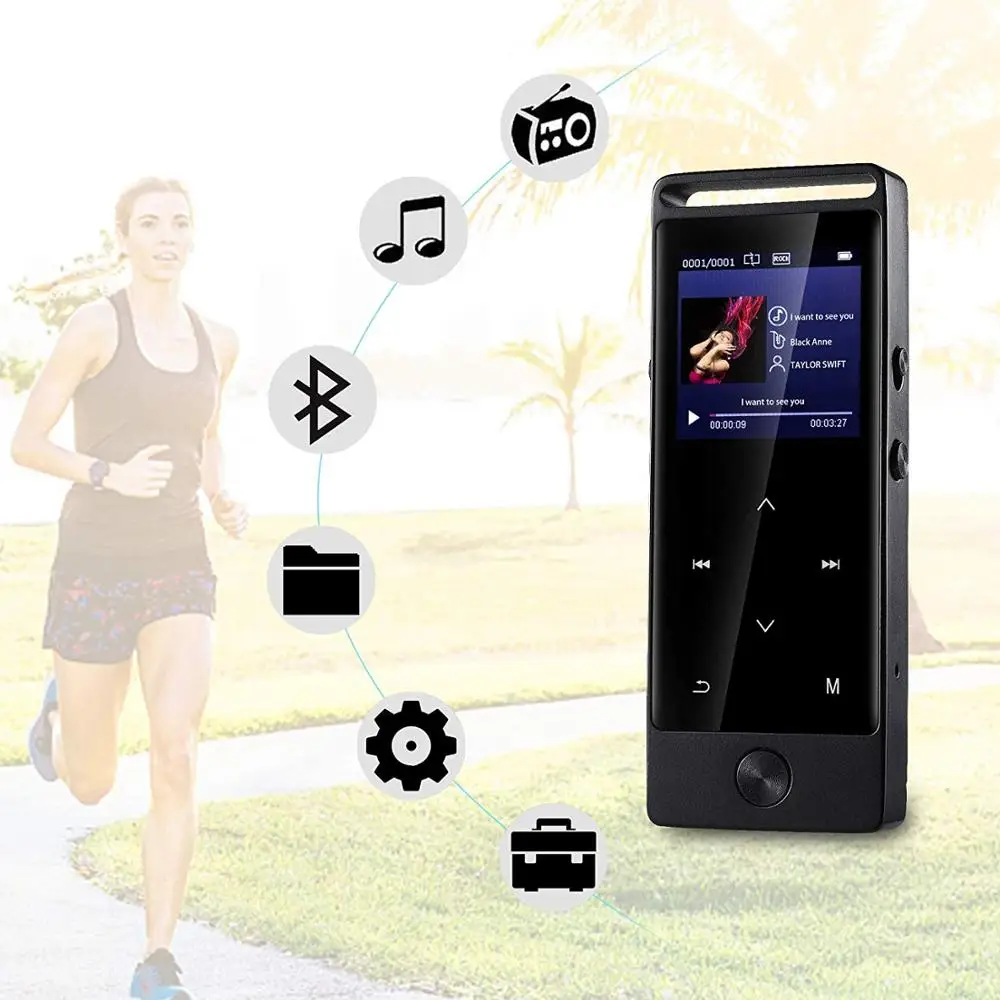 Ультратонкий музыкальный плеер Hi Fi Bluetooth MP3 без потерь оригинальная сенсорная