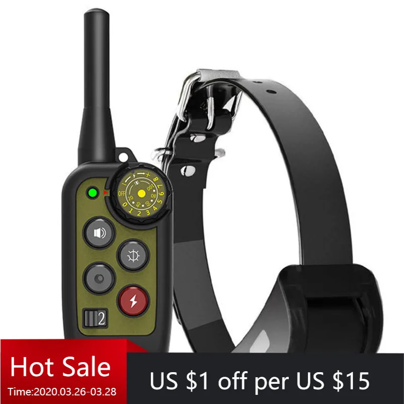 Dog Collar Electric Dog Training Collar Rechargeable LCD Display for All Size Pet Training Collar Ошейник для дрессировки собак
