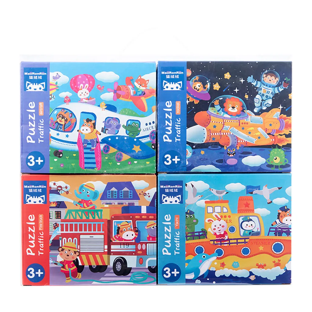 Wooden Animal 3D Paper Jigsaw Puzzles For Toddlers 1 2 3 Years Old Boys Girls Children Toys Baby Educational Learning # | Дом и сад