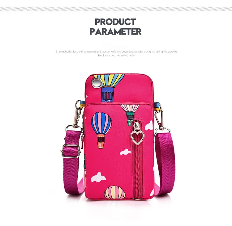 Universal Mobile Phone Bag For Samsung/iPhone/Huawei/HTC/LG Case Wallet Outdoor Sport Arm Purse Shoulder Bag Women Phone Pouch