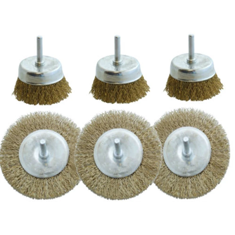 6 Pieces Stainless Steel Wire Wheel Brush Cup Brush For Bench Grinder Rust Sale