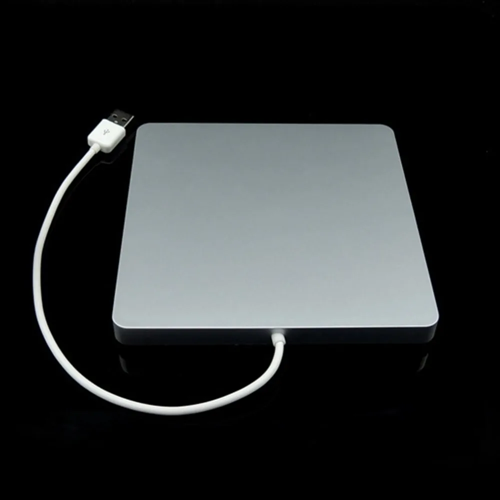 Laptop Type Suction Super Slim USB 2.0 Slot In External DVD Burner DVD-RW External Drives Box Enclosure Case