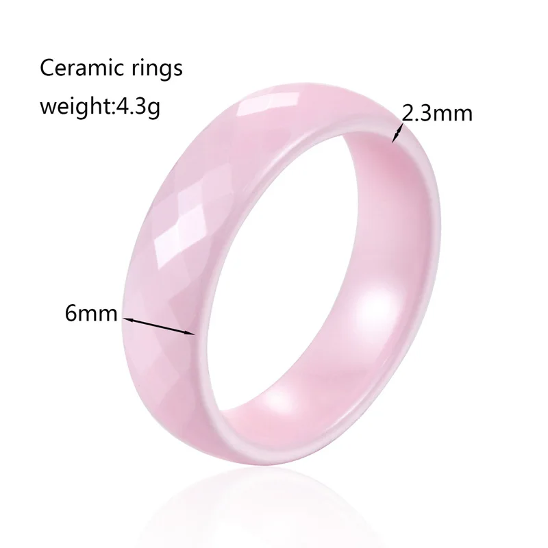 4/6mm Ceramic Ring For Woman Jewelry