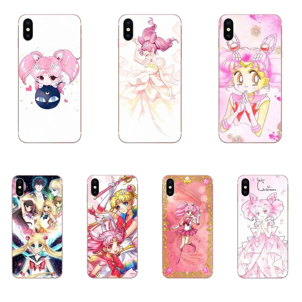 Lovely Sailor Chibi Moon For Huawei Honor Nova Note 5 5I 8A 8X 10 Pro 9X Moto G G2 G3 G4 G5 G6 G7 Plus Soft Print Case | Мобильные