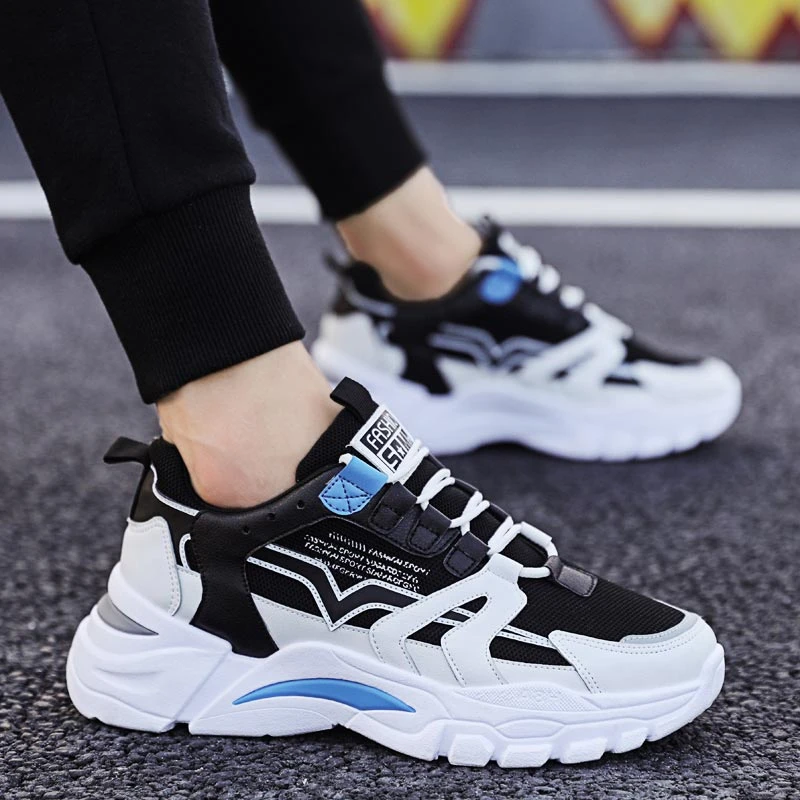 deportivas de talla grande para hombre y mujer, para correr, hombre, para niño, negro, azul, blanco, D 753 tonificadora| Zapatillas de correr| - AliExpress