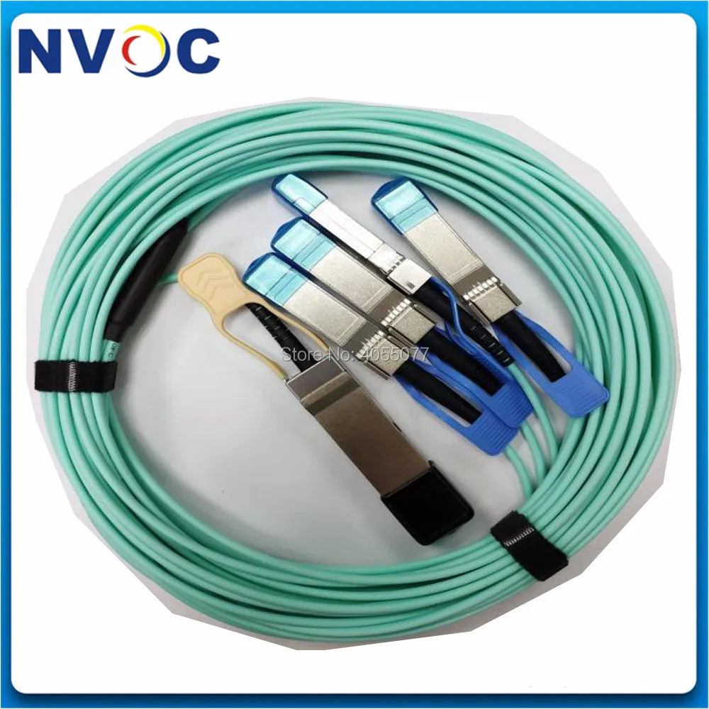 QSFP-100G-AOC 2 м для высокоскоростного кабеля AOC 100G QSFP28 до 4 SFP28 2 м OM3 OM4 3,0 мм кабель AOC